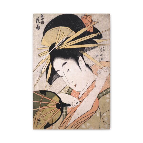 13489156266402189398_2048.jpeg The Courtesan Hanaogi of the Ogiya - Ichirakutei Eisui (c. 1798) - Japanese Woodblock Canvas Print