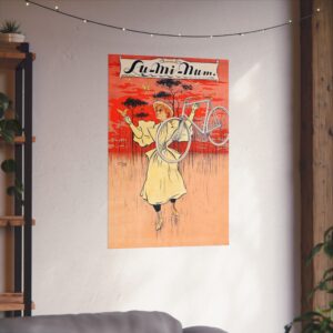 Lu-Mi-Num Bicycle ad - Charles Tichon (c. 1890s) - Art Nouveau Poster Print