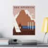 See America: Welcome to Montana - Works Progress Administration (c. 1930s) - Vintage Travel Poster Print