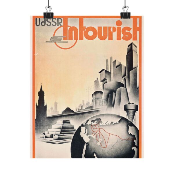 1382685626675910528_2048.jpeg UdSSR - Intourist (1935) - Vintage Travel Poster Print