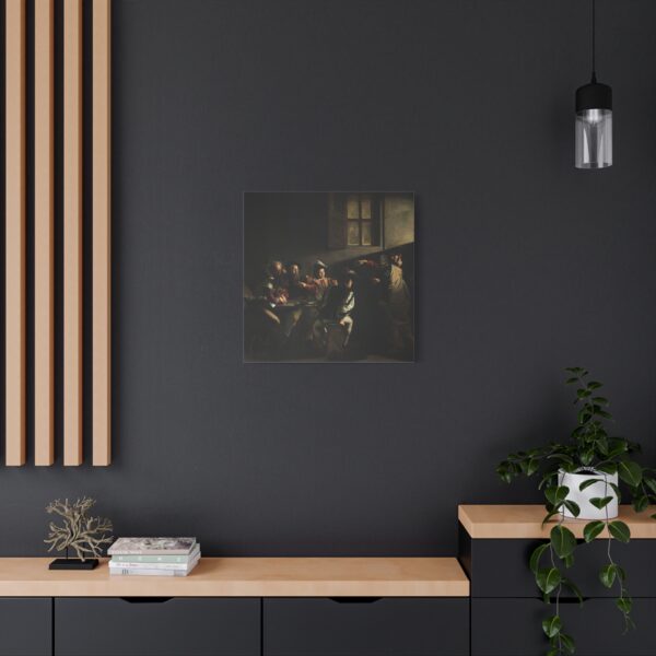The Calling of Saint Matthew - Caravaggio (c. 1599-1600) - Renaissance Canvas Print