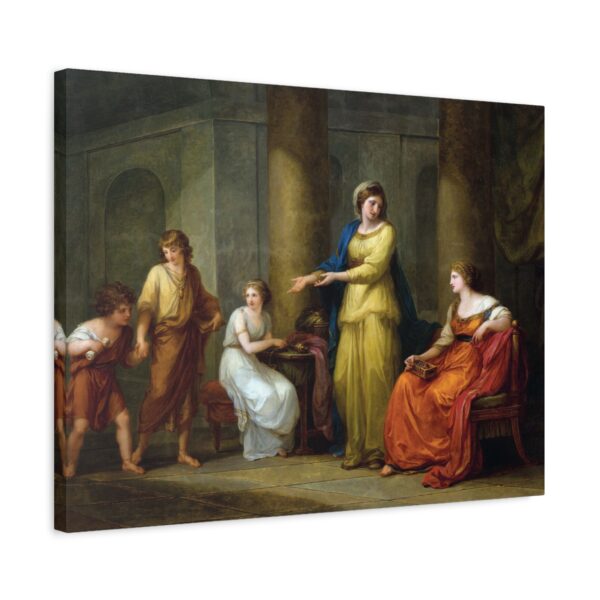 Cornelia, Mother of the Gracchi - Angelica Kauffman (1785) - Classical Canvas Print