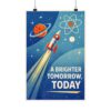 13942608184753903500_2048.jpeg A Brighter Tomorrow, Today - LUNE Original - Atomic Age Poster Print