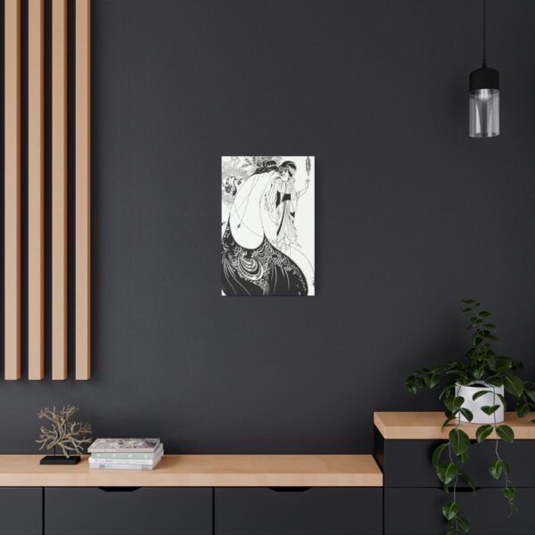 Aubrey Beardsley - The Peacock Skirt (1893) - Art Nouveau Canvas Print