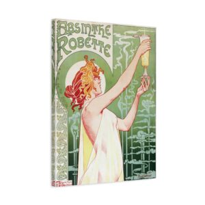 Absinthe Robette ad - Henri Privat-Livemont (1896) - Art Nouveau Canvas Print