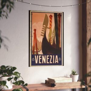 Venezia (Venice), Italy - ENIT Italian National Tourist Board - Vintage Travel Poster Print