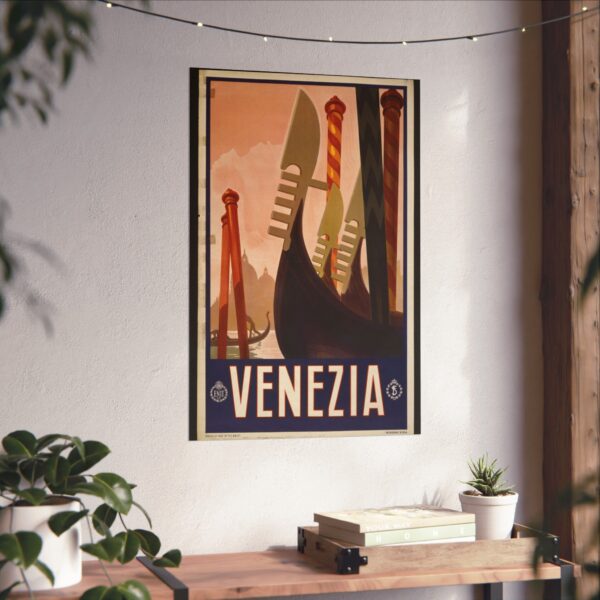 Venezia (Venice), Italy - ENIT Italian National Tourist Board - Vintage Travel Poster Print