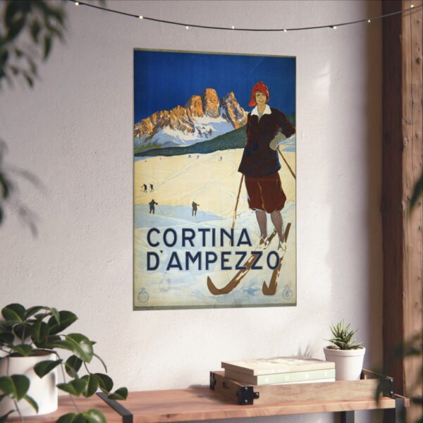 Cortina d'Ampezzo, Italy - ENIT Italian National Tourist Board (c. 1920) - Vintage Travel Poster Print