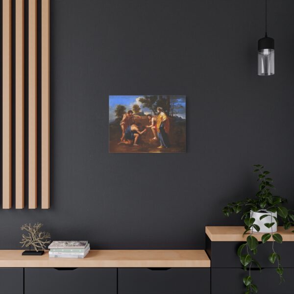 14427456842086741040_2048.jpeg The Arcadian Shepherds (Et in Arcadia Ego) - Nicolas Poussin (c. 1637-38) - Classical Canvas Print
