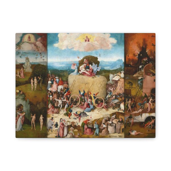 14469595311984182390_2048.jpeg The Haywain Triptych - Hieronymus Bosch (c. 1510) - Renaissance Canvas Wall Art