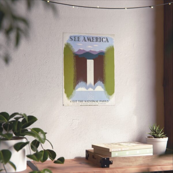 14500388710001378792_2048.jpeg See America, Visit the National Parks - Works Progress Administration (c. 1930s) - Vintage Travel Poster Print