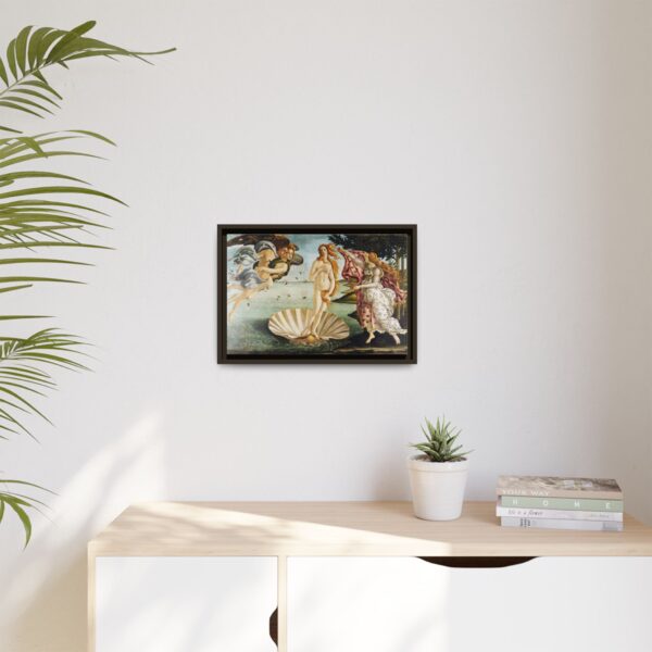 The Birth of Venus - Sandro Botticelli (c. 1485-1486) - Renaissance Framed Canvas Print