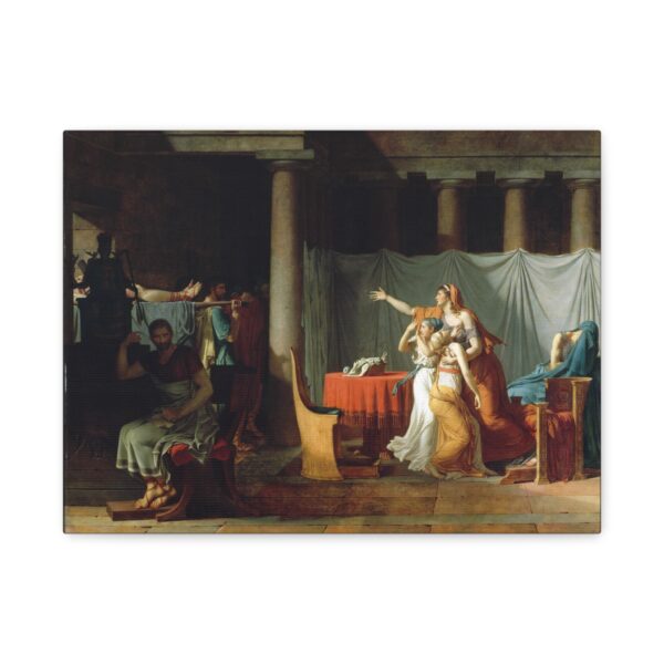 14806535526594590129_2048.jpeg Lictors Bring Brutus the Bodies of His Sons - Jacques-Louis David (1789) - Classical Canvas Print