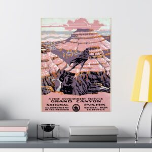 Grand Canyon National Park - Works Progress Administration (1938) - Vintage Travel Poster Print