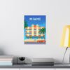 Miami, Florida - LUNE Original - Vintage Travel Poster Print