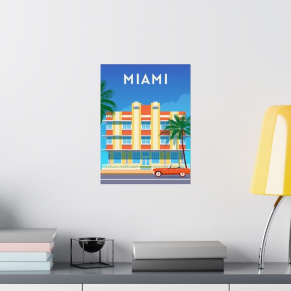 Miami, Florida - LUNE Original - Vintage Travel Poster Print