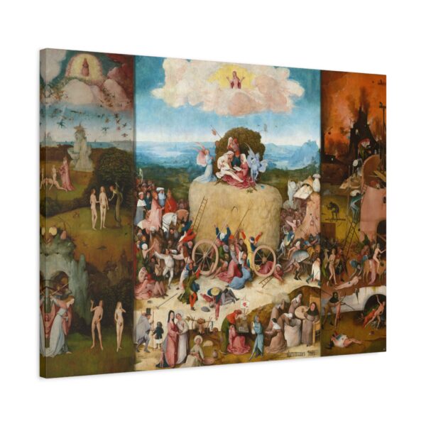 14979049235771176451_2048.jpeg The Haywain Triptych - Hieronymus Bosch (c. 1510) - Renaissance Canvas Wall Art