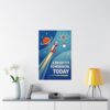 15103953259513368291_2048.jpeg A Brighter Tomorrow, Today - LUNE Original - Atomic Age Poster Print