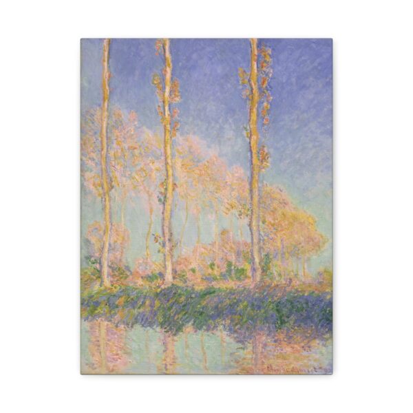 Poplars - Claude Monet (1891) - Impressionist Canvas Print