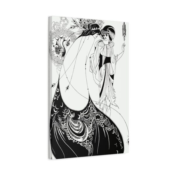 Aubrey Beardsley - The Peacock Skirt (1893) - Art Nouveau Canvas Print