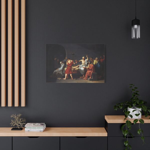 15366660896817407269_2048.jpeg The Death of Socrates - Jacques-Louis David (1787) - Classical Canvas Print