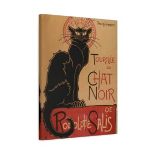 Le Chat Noir - Théophile Steinlen (1896) - Art Nouveau Canvas Print