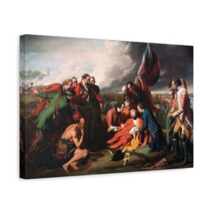 15382853108942747768_2048.jpeg The Death of General Wolfe - Benjamin West (1770) - Classical Canvas Print