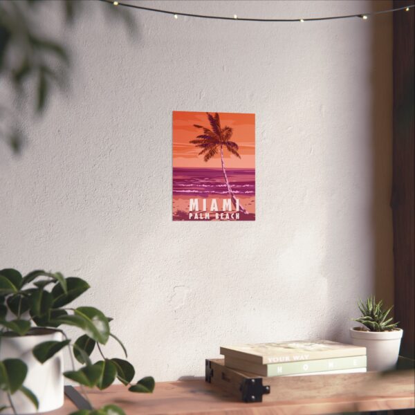 Miami, Florida - LUNE Original - Vintage Travel Poster Print
