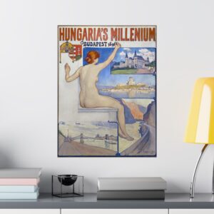 Hungaria's Millenium, Budapest 1896 - Théo Van Rysselberghe - Art Nouveau Poster Print