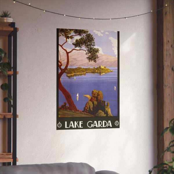 Lake Garda - ENIT Italian National Tourist Board (1924) - Vintage Travel Poster Print