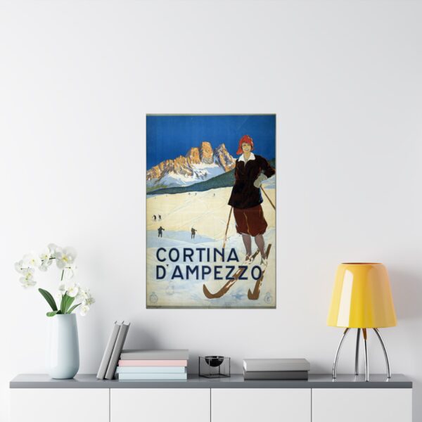 Cortina d'Ampezzo, Italy - ENIT Italian National Tourist Board (c. 1920) - Vintage Travel Poster Print