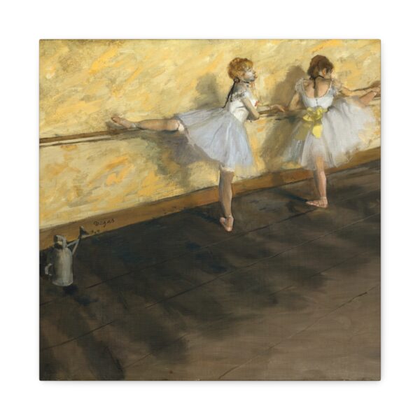 15797296619831946977_2048.jpeg Dancers Practicing at the Barre - Edgar Degas (1877) - Impressionist Canvas Print