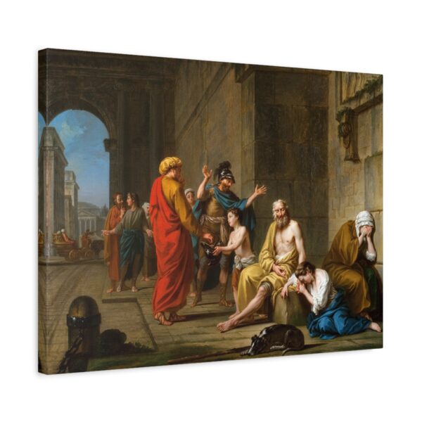 15803182718304827265_2048.jpeg Belisarius Begging for Alms - Nicolas-René Jollain (1767) - Classical Canvas Print
