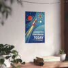 15900675122566158821_2048.jpeg A Brighter Tomorrow, Today - LUNE Original - Atomic Age Poster Print
