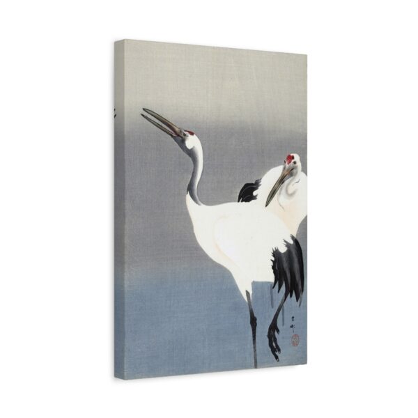 15959730906022341603_2048.jpeg Two Cranes - Ohara Koson (c. 1910) - Japanese Woodblock Canvas Print