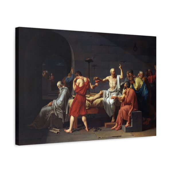 16040023589362926805_2048.jpeg The Death of Socrates - Jacques-Louis David (1787) - Classical Canvas Print