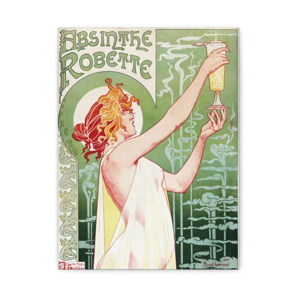 Absinthe Robette ad - Henri Privat-Livemont (1896) - Art Nouveau Canvas Print