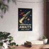 16081438024472802121_2048.jpeg Tomorrowland Awaits, Space & Beyond - LUNE Original - Space Age Poster Print