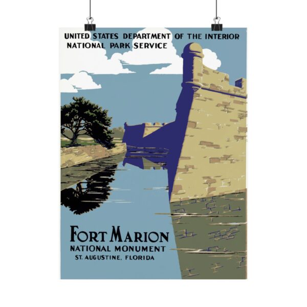 Fort Marion National Monument, St. Augustine Florida - Works Progress Administration (c. 1930s) - Vintage Travel Poster Print