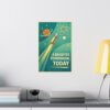 16153693117816456473_2048.jpeg A Brighter Tomorrow, Today - LUNE Original - Atomic Age Poster Print