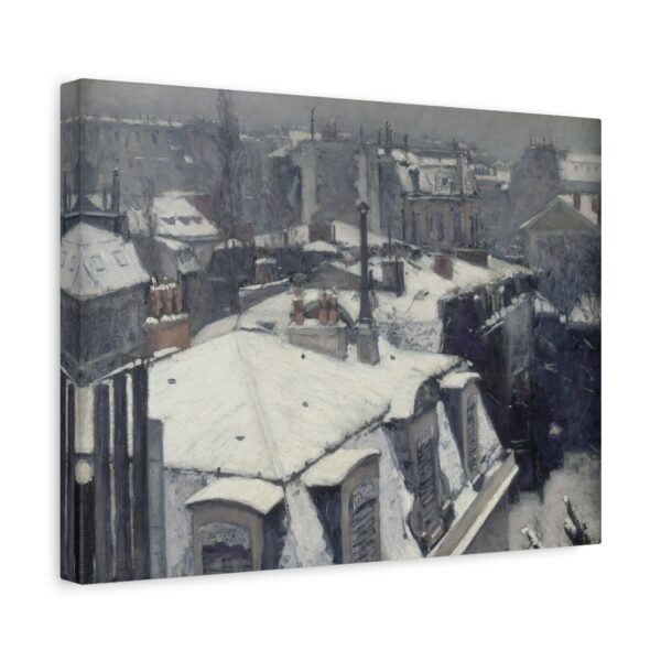 Vue de toits (Effet de neige) - Gustave Caillebotte (c. 1878-79) - Impressionist Canvas Print