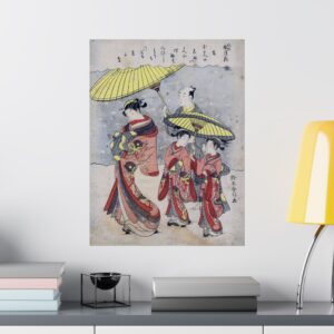 1631565920305509895_2048.jpeg Snow (Yuki) - Suzuki Harunobu (c. 1769) - Japanese Woodblock Poster Print