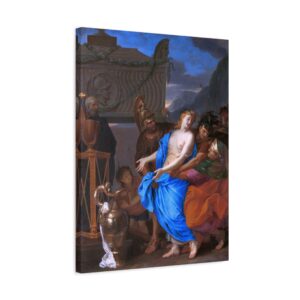 16328776445356143992_2048.jpeg The Sacrifice of Polyxena - Charles Le Brun (1647) - Classical Canvas Print