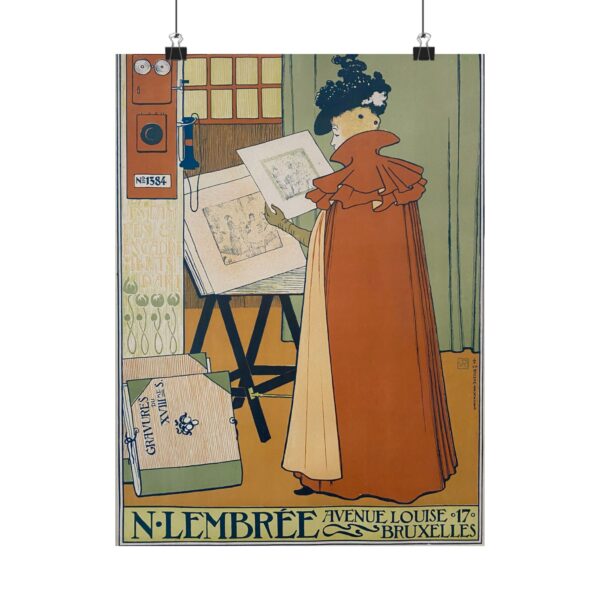 N. Lembrée, Encadrements - Théo Van Rysselberghe (1897) - Art Nouveau Poster Print