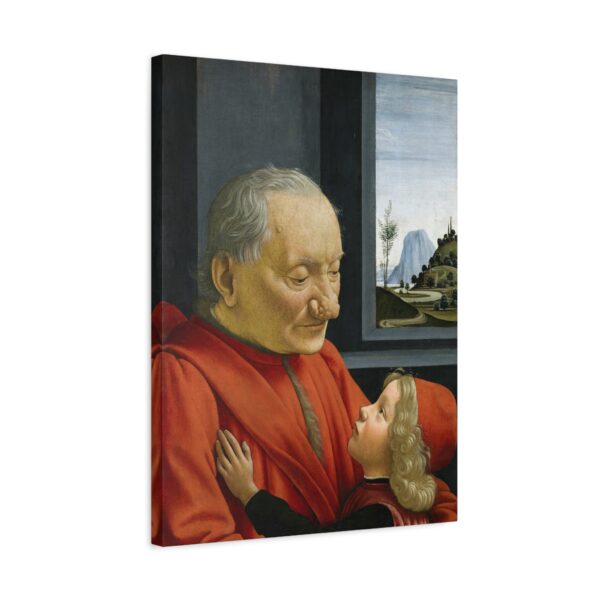 An Old Man and His Grandson - Domenico Ghirlandaio (c. 1490) - Renaissance Canvas Print