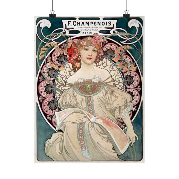 16455824928740132995_2048-1.jpeg Rêveur, F. Champenois, Imprimeur-Éditeur - Alphonse Mucha (1897) - Art Nouveau Poster Print
