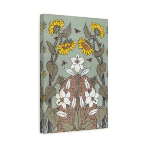 16512919331100166423_2048.jpeg Bees and Beehive - Suze Fokker (1898) - Art Nouveau Canvas Print