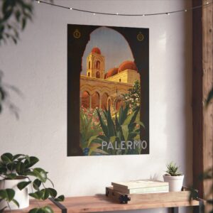Palermo, Sicilia (Sicily) - ENIT Italian National Tourist Board (c. 1920) - Vintage Travel Poster Print