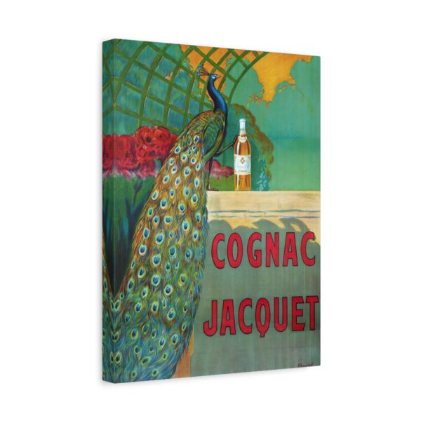 Cognac Jacquet Peacock - Camille Bouchet - Art Nouveau Canvas Print
