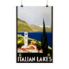 Italian Lakes – ENIT Italian National Tourist Board (c. 1930) - Vintage Travel Poster Print